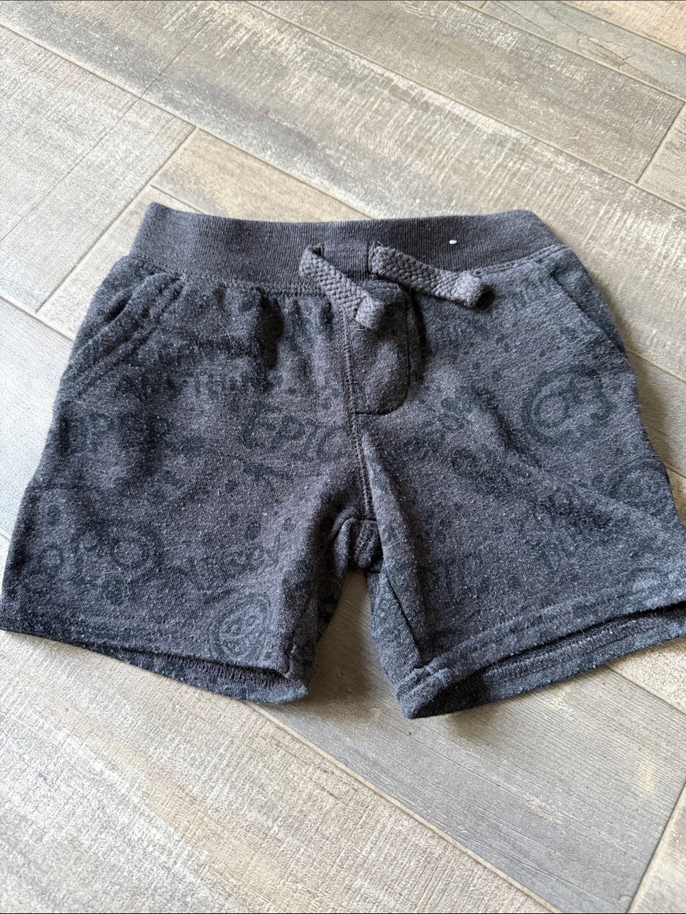 Garanimals Charcoal Gray Pull-On Shorts with Drawstring